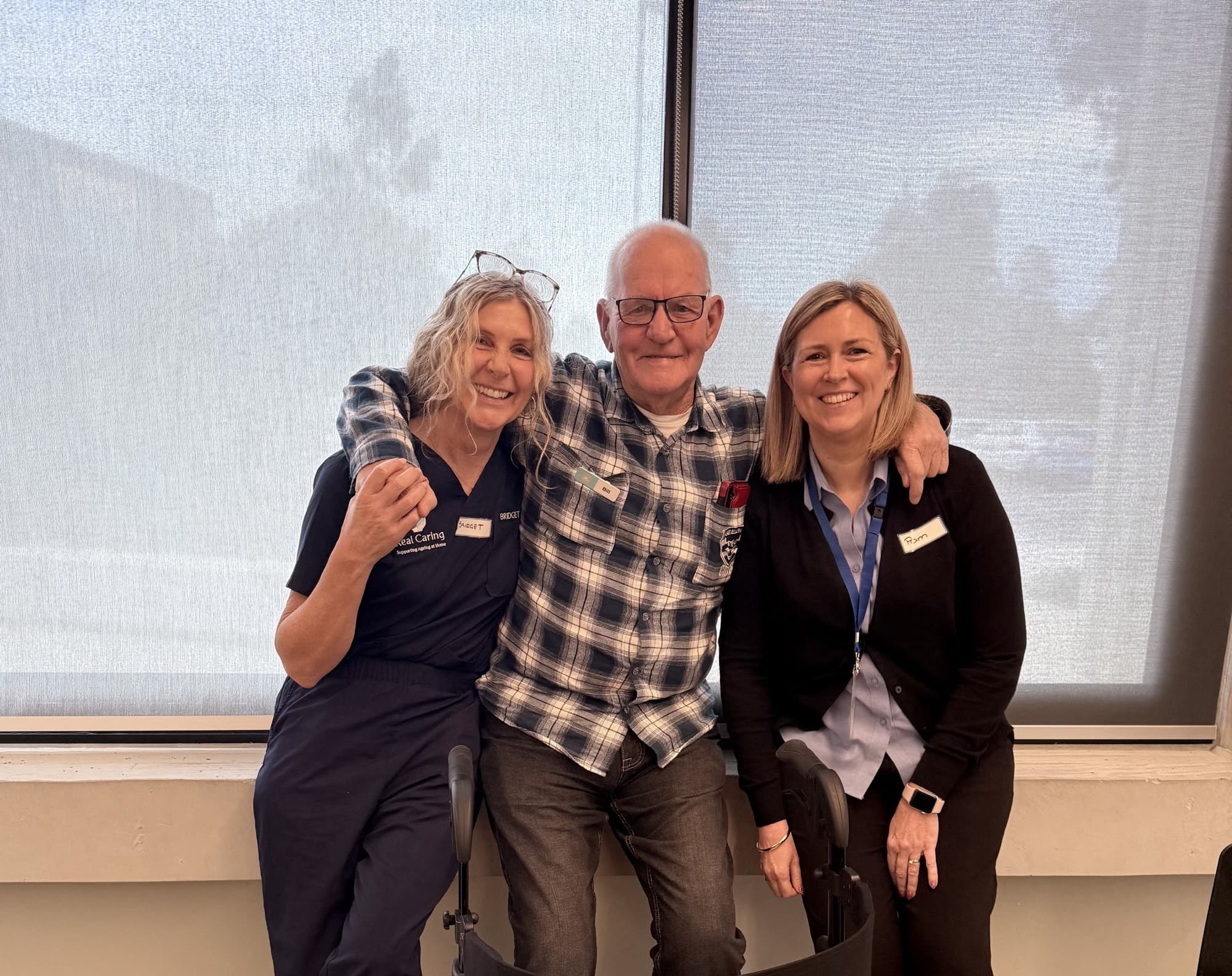 Real Caring team members supporting a client in Geelong