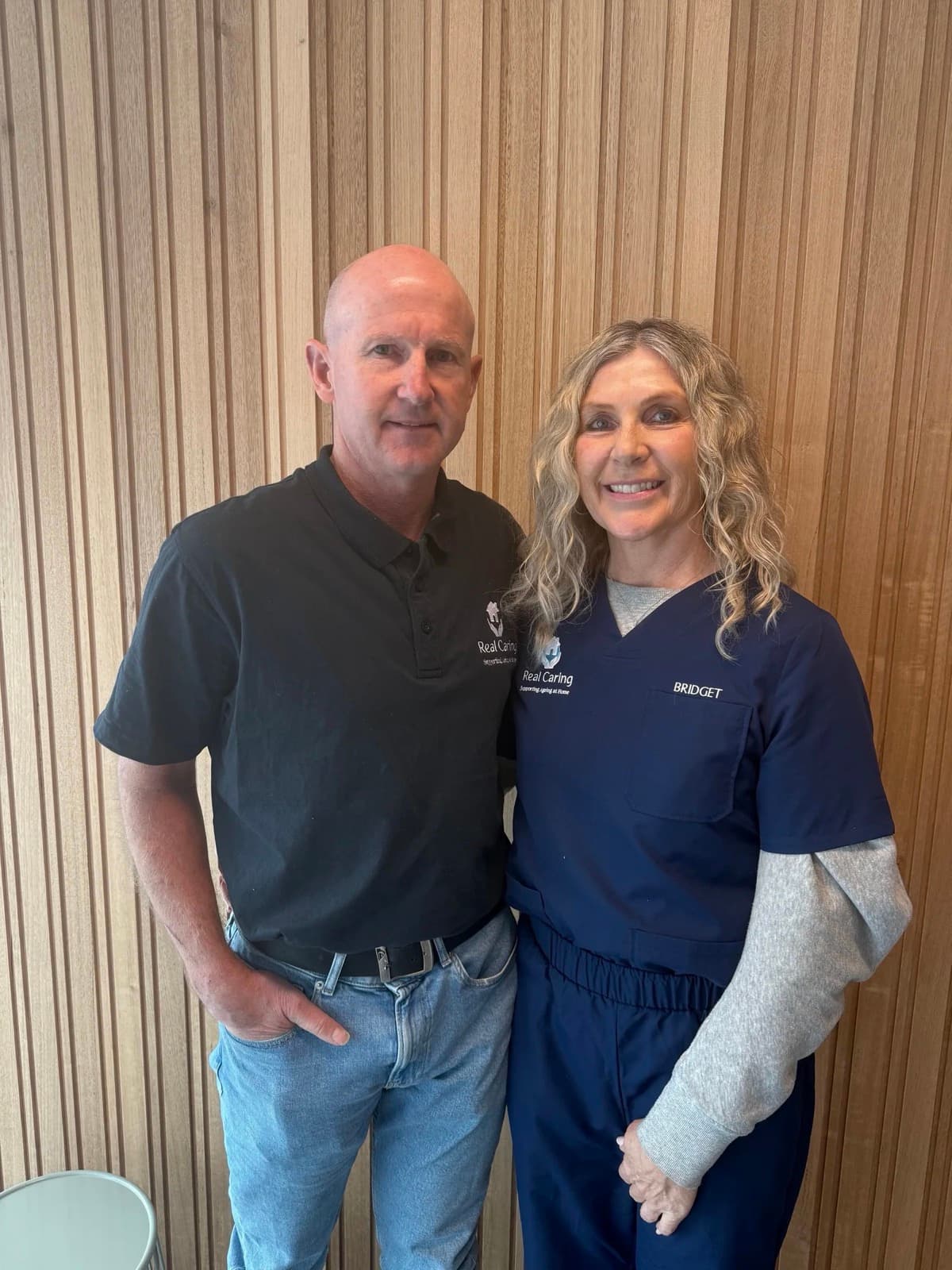 Harvey and Bridget, directors of Real Caring